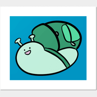 Backpack Snail Posters and Art